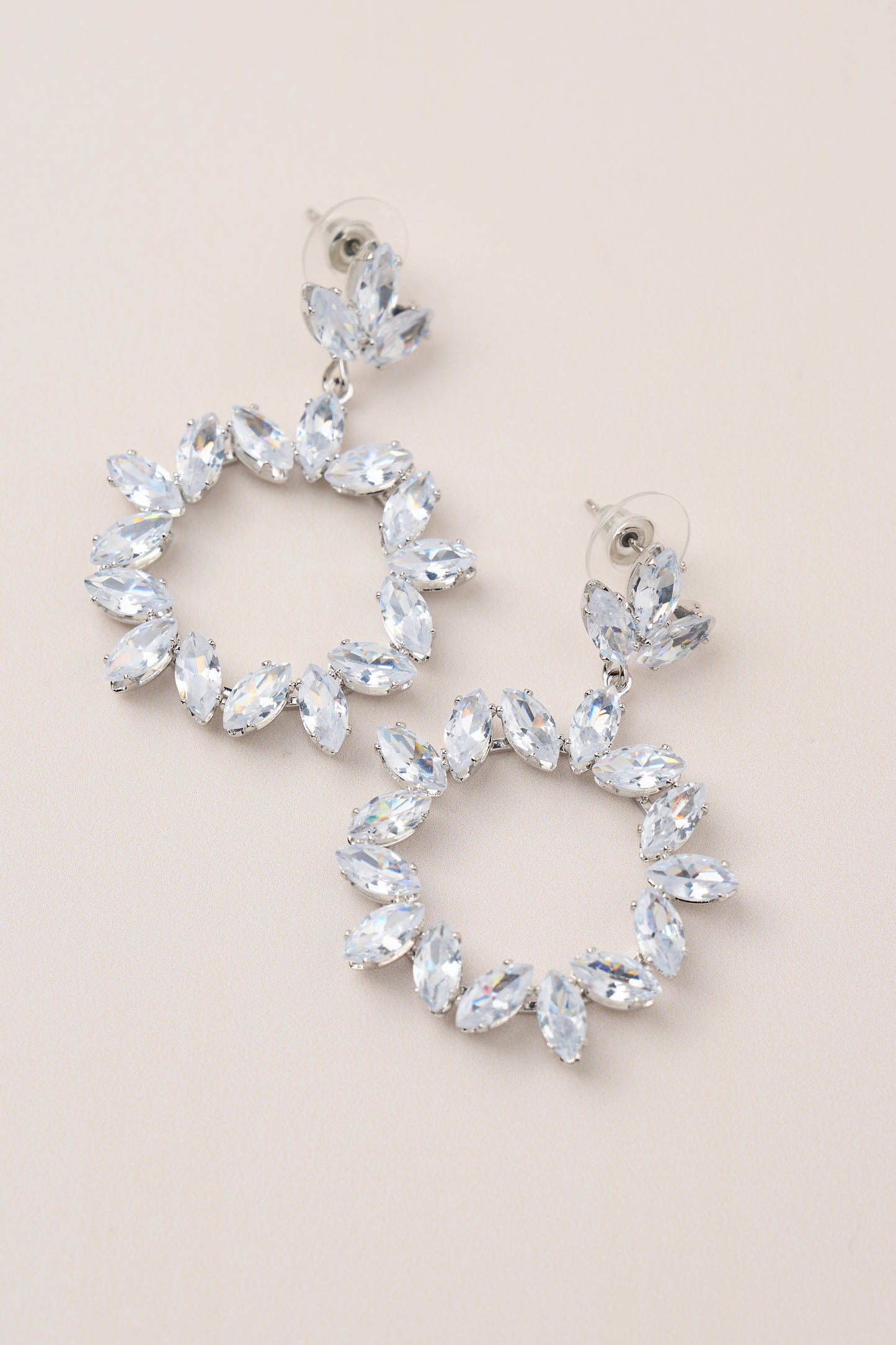 Diamond Stone Special Design Dangle Earrings