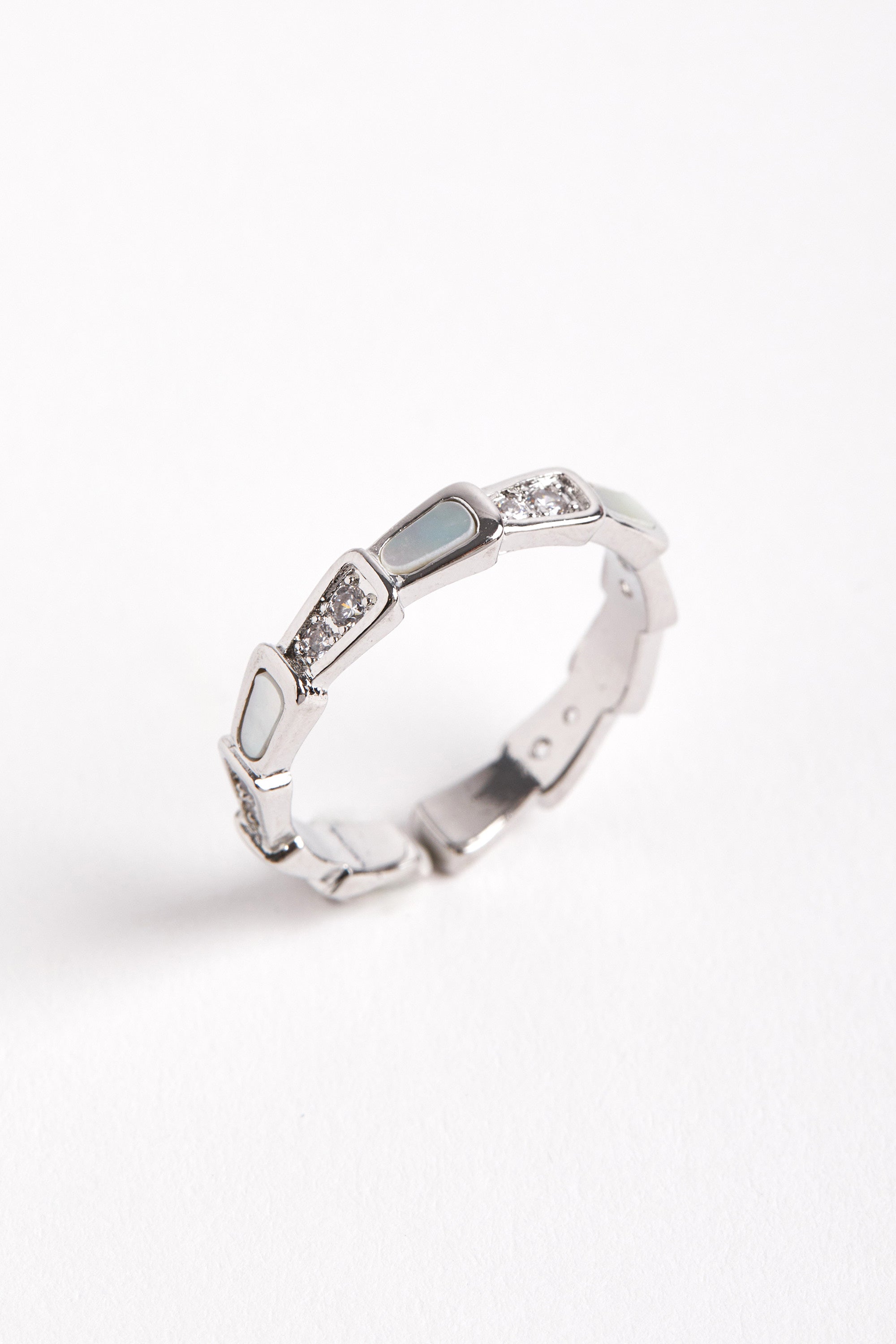 Rhodium Plated Juno Ring Silver