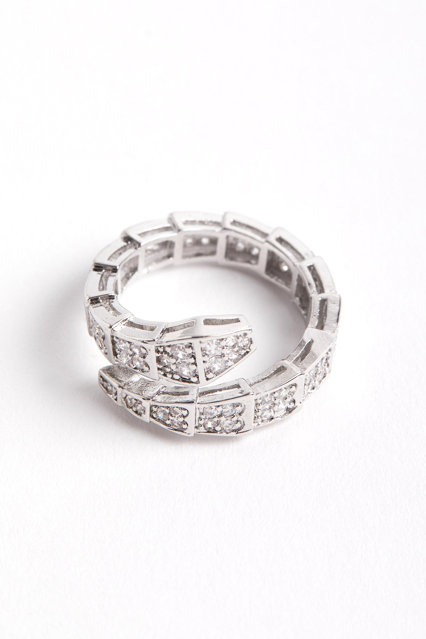 14K Altın Kaplama Yılan Yüzük Silver