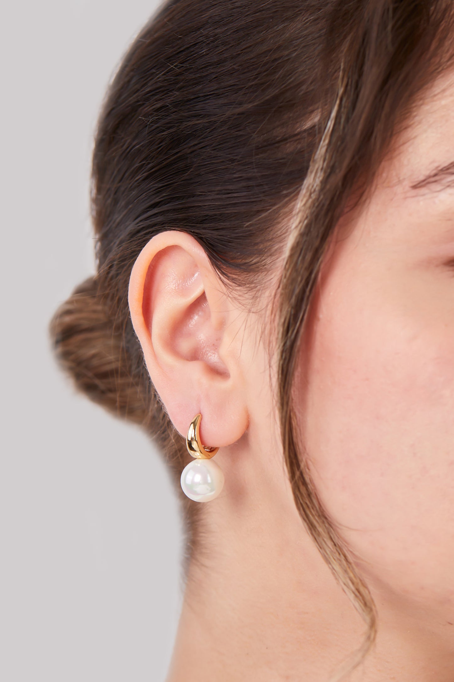 18K Gold Plated Pearl Earring