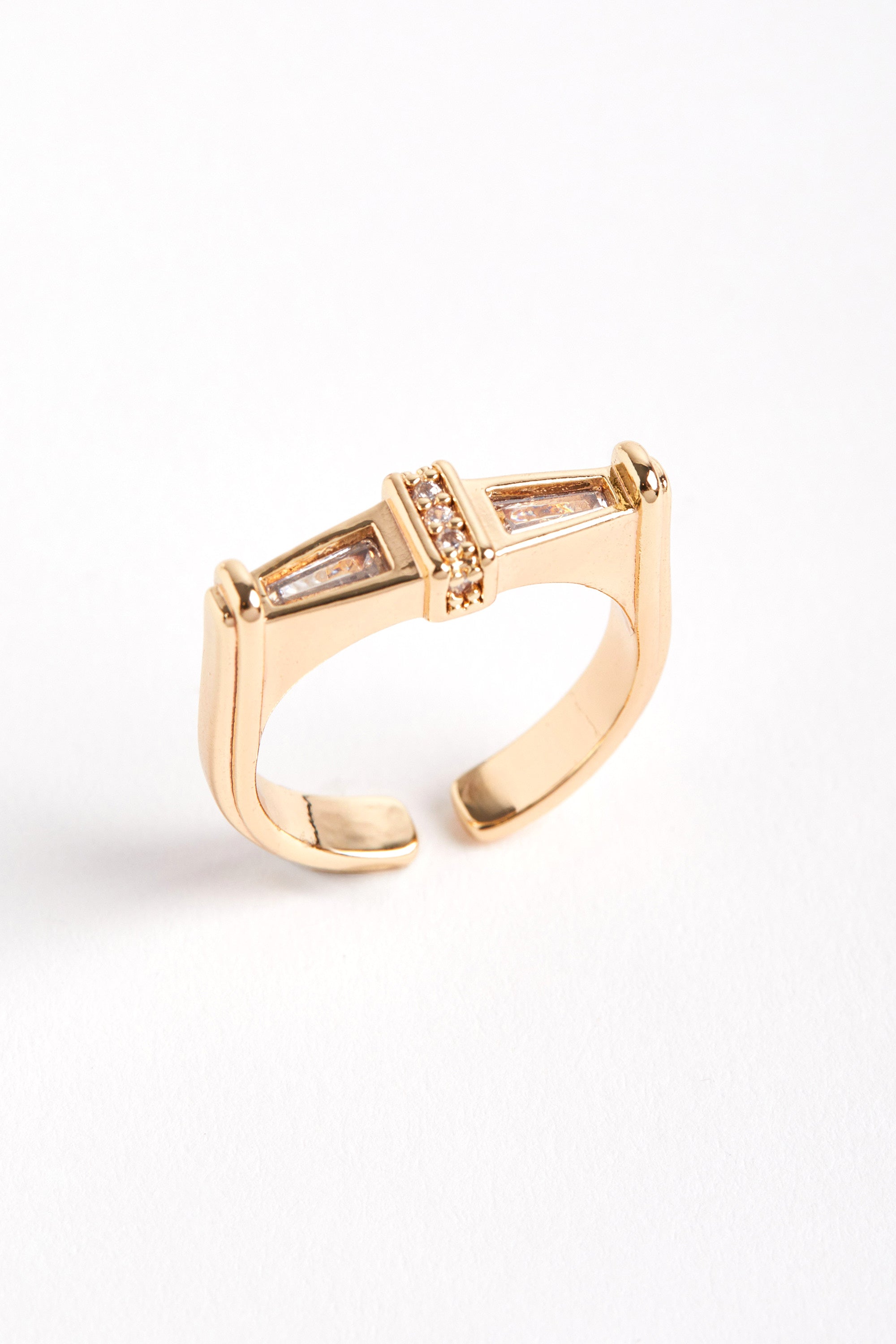 Rhodium Plated Vera Ring Mother of Pearl