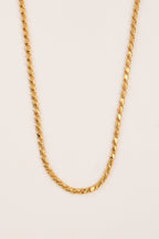 22 Ayar Altın Kaplama Bordür Zincir Kolye