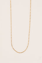 22 Ayar Altın Kaplama Bükümlü Zincir Kolye