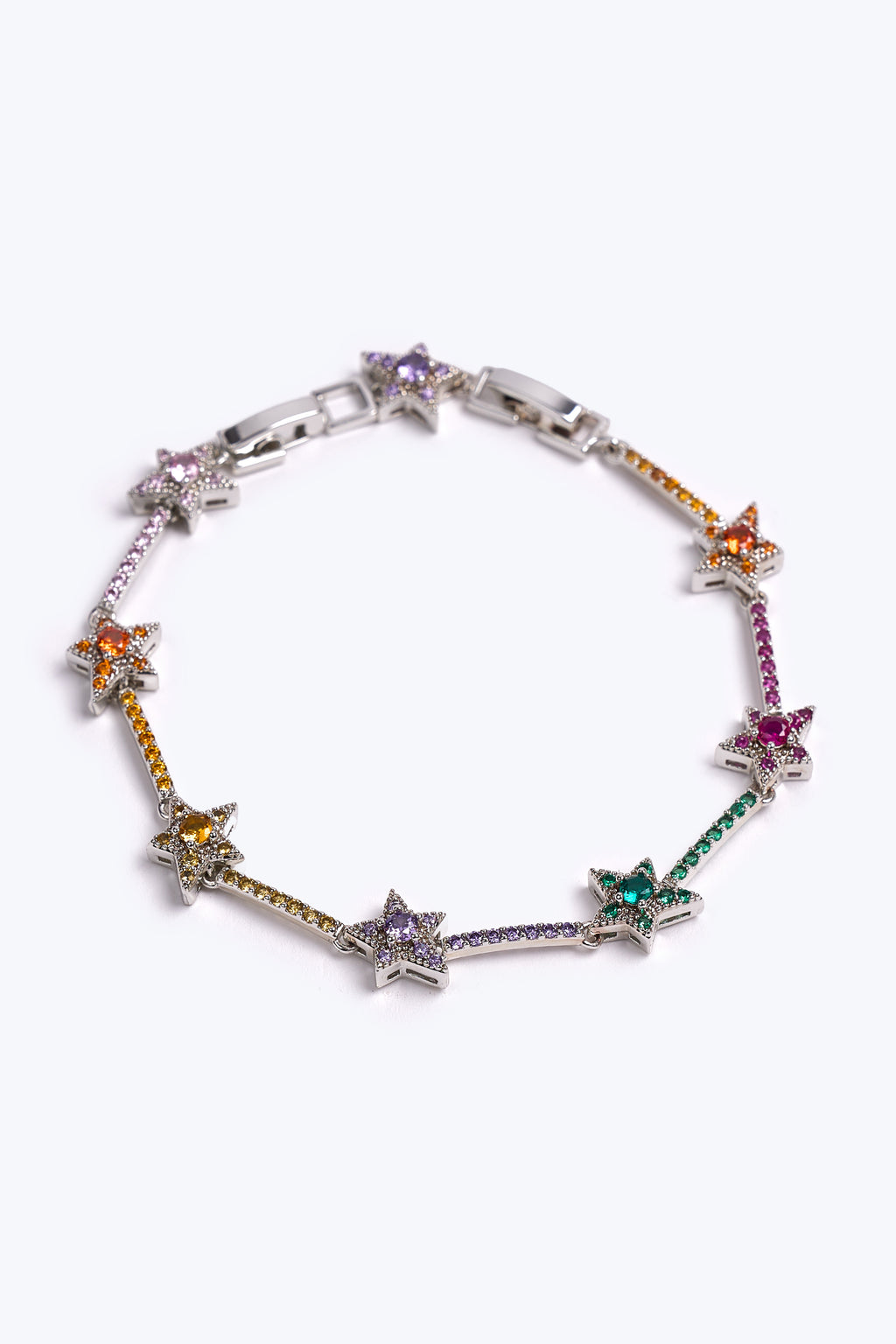 VIP Renkli Taşlı Yıldız Bileklik