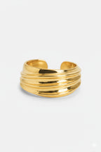 Bold Wave Gold Yüzük