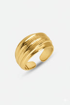 Bold Wave Gold Yüzük