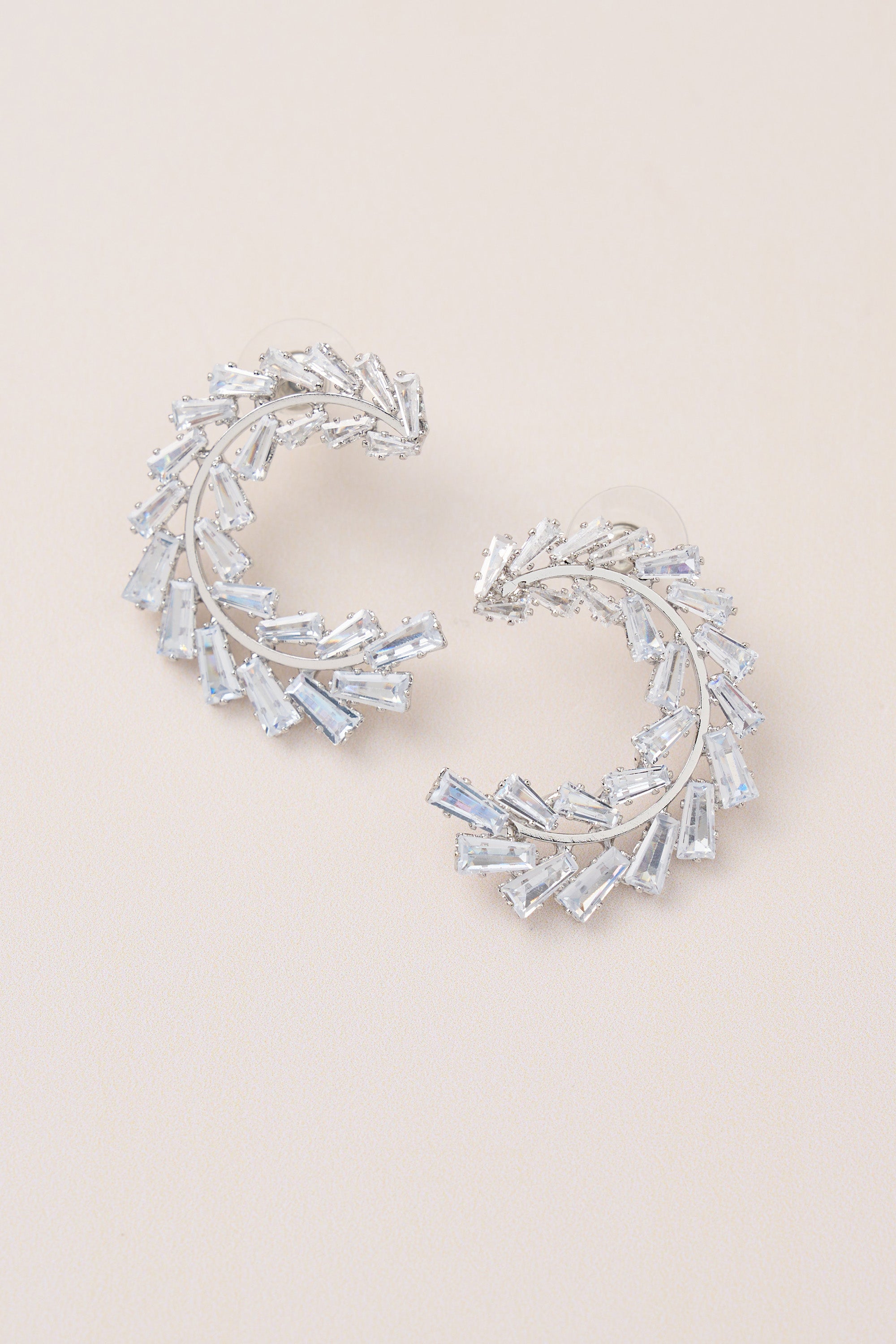 Special Design Earrings with Diamond Stones