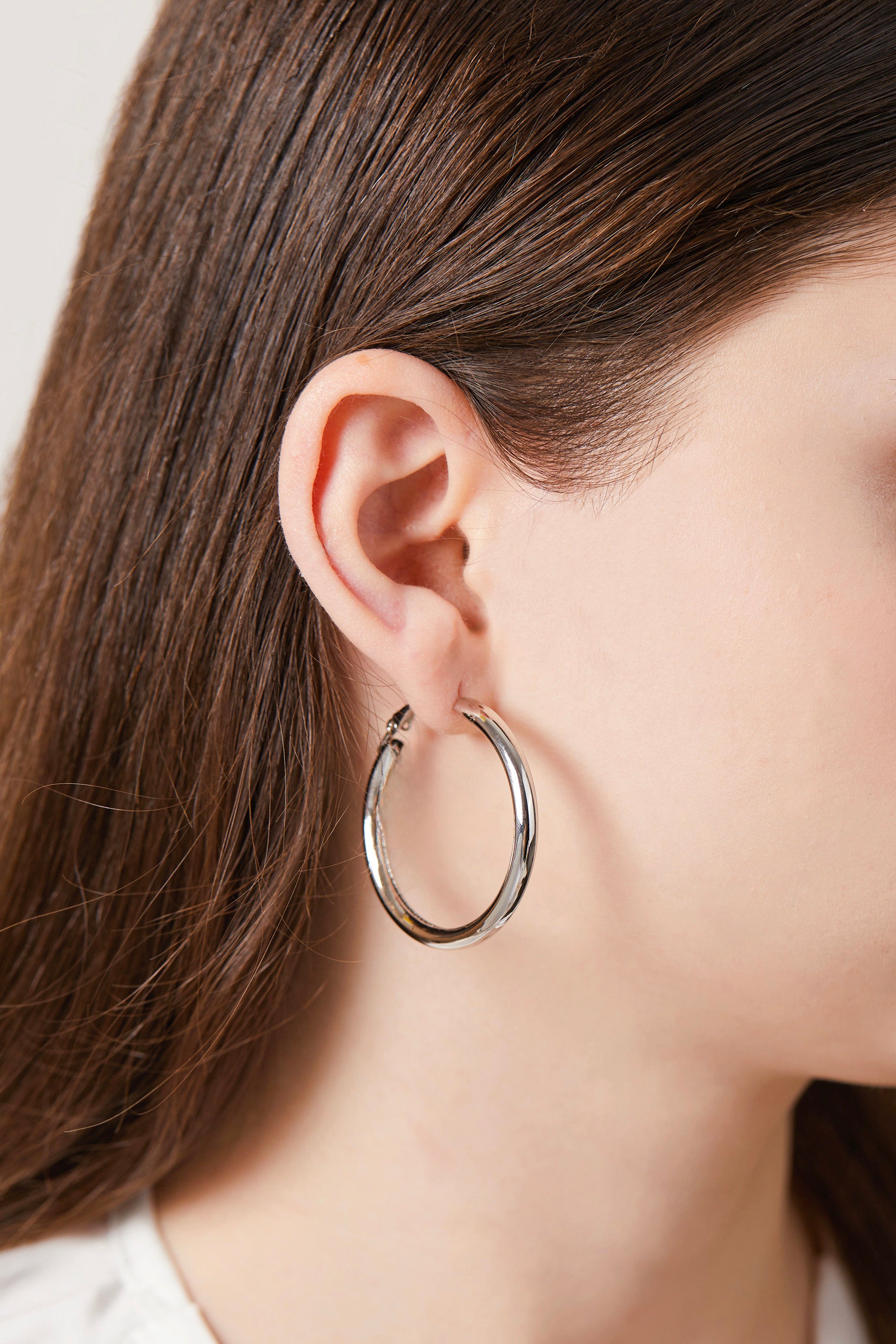 Thick Hoop Earrings
