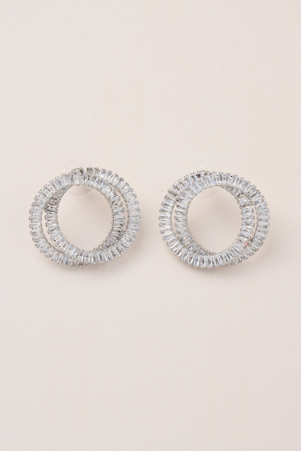Special Design Earrings with Diamond Stones