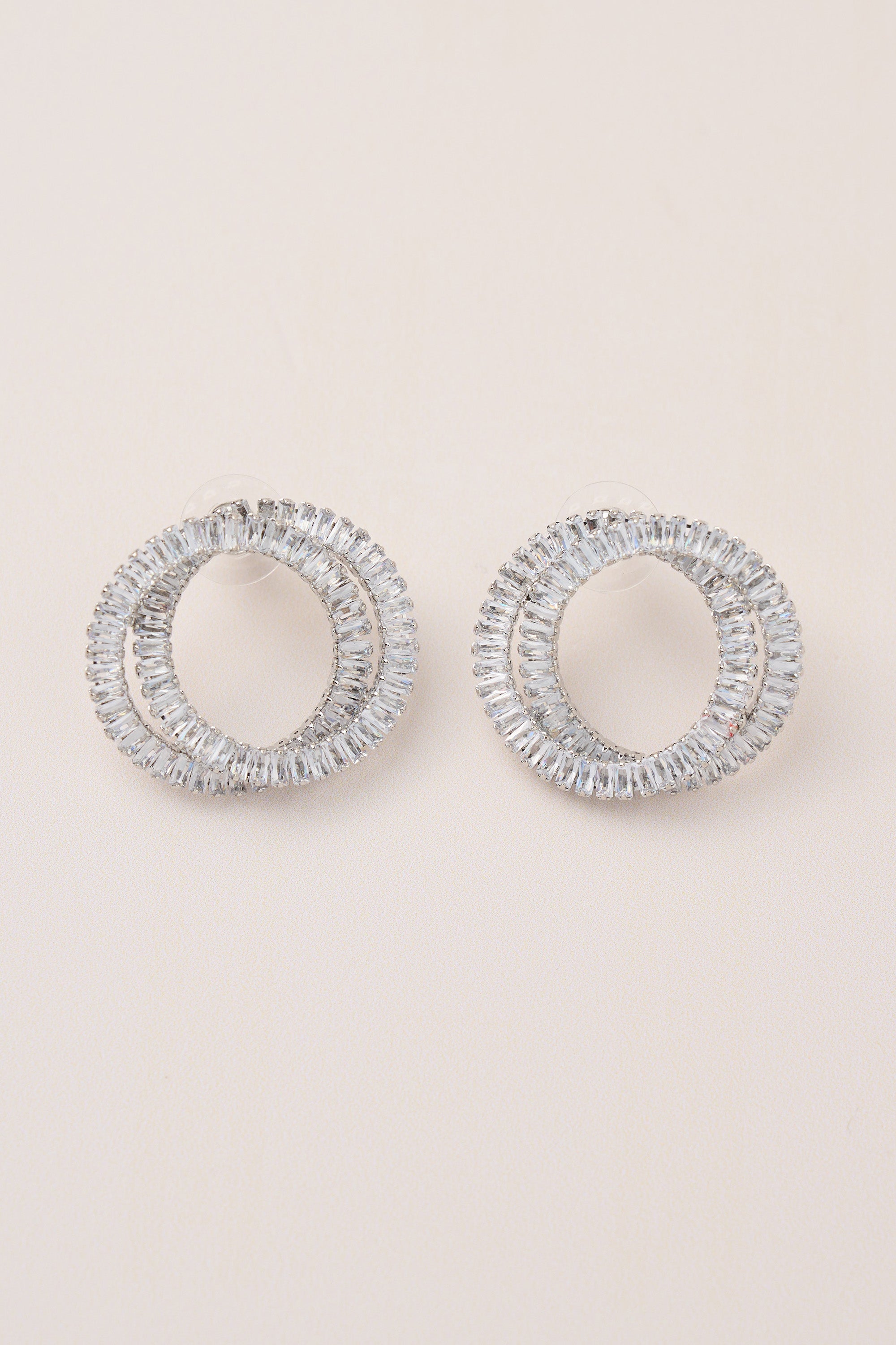 Special Design Earrings with Diamond Stones