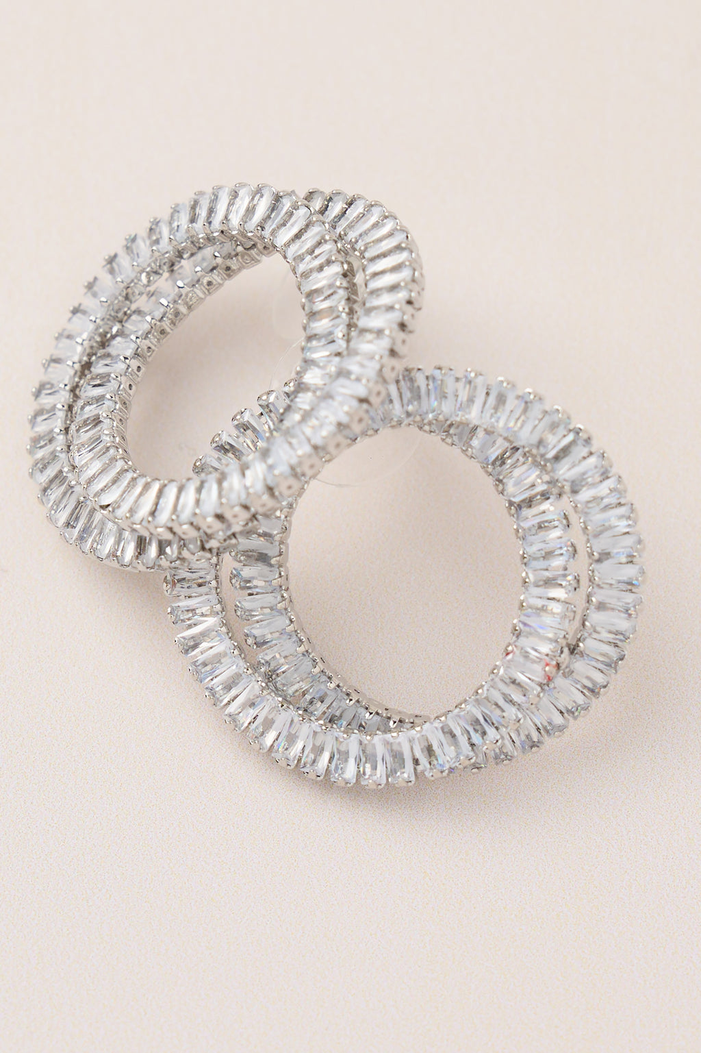 Special Design Earrings with Diamond Stones