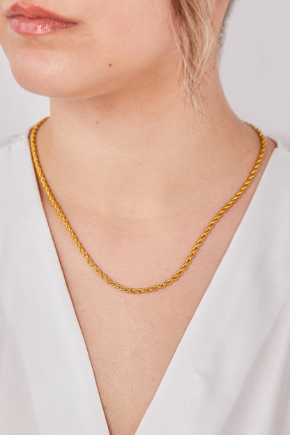 22 Carat Gold Plated Chain Necklace