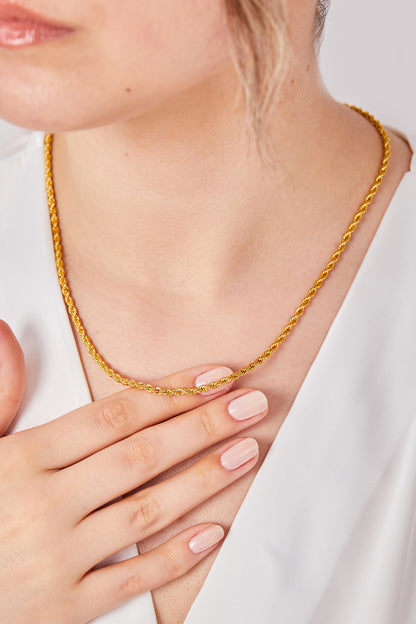 22 Carat Gold Plated Chain Necklace
