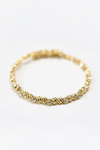 14K Altın Kaplama Zirkon Taşlı Dorika Bileklik