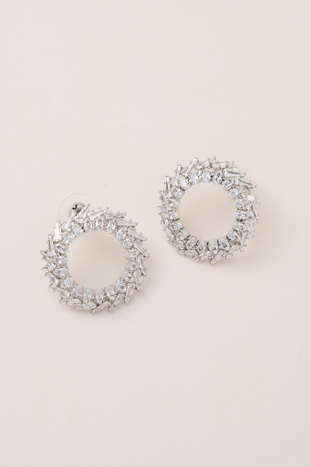 Special Design Earrings with Diamond Stones