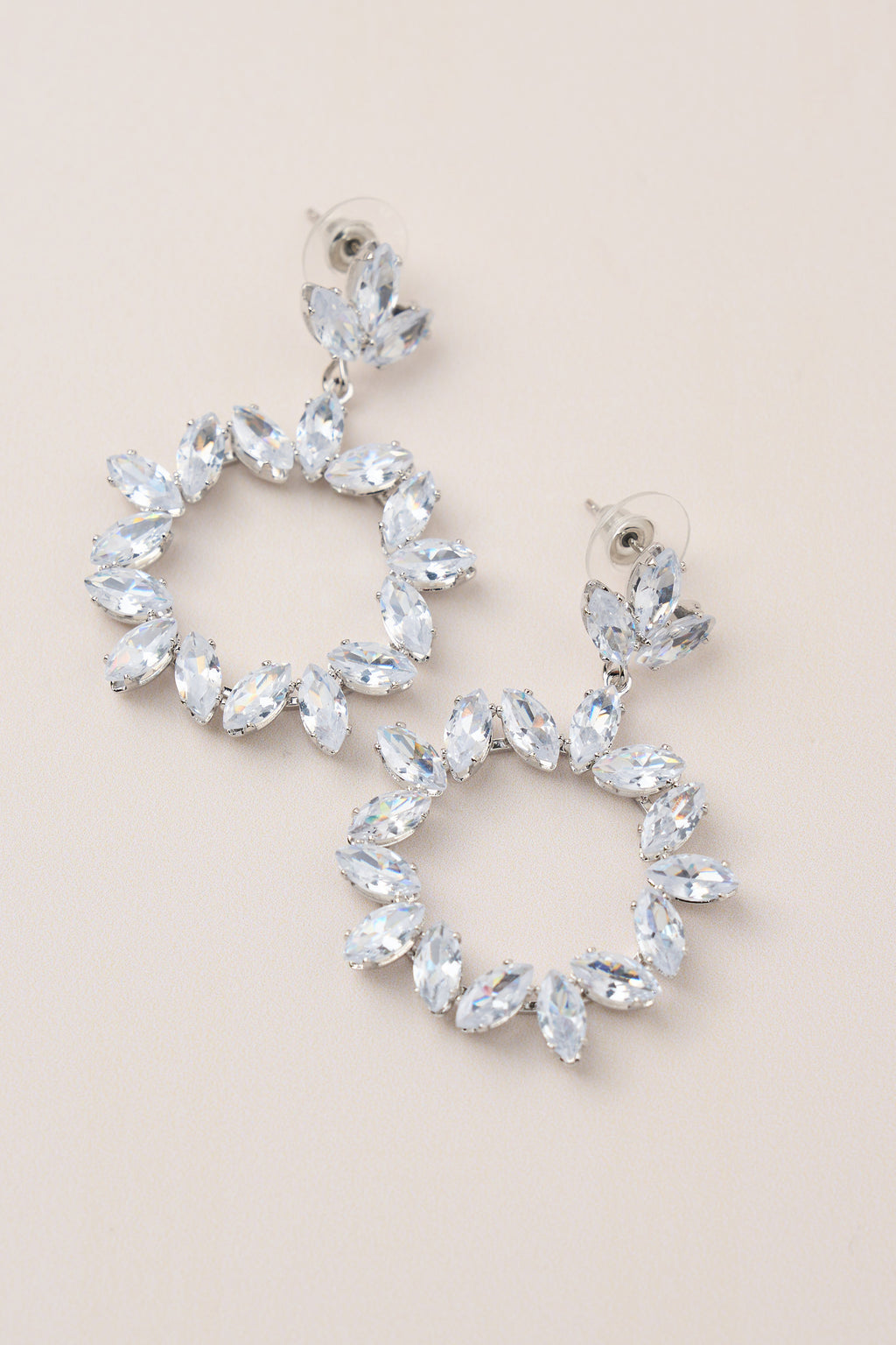 Diamond Stone Special Design Dangle Earrings