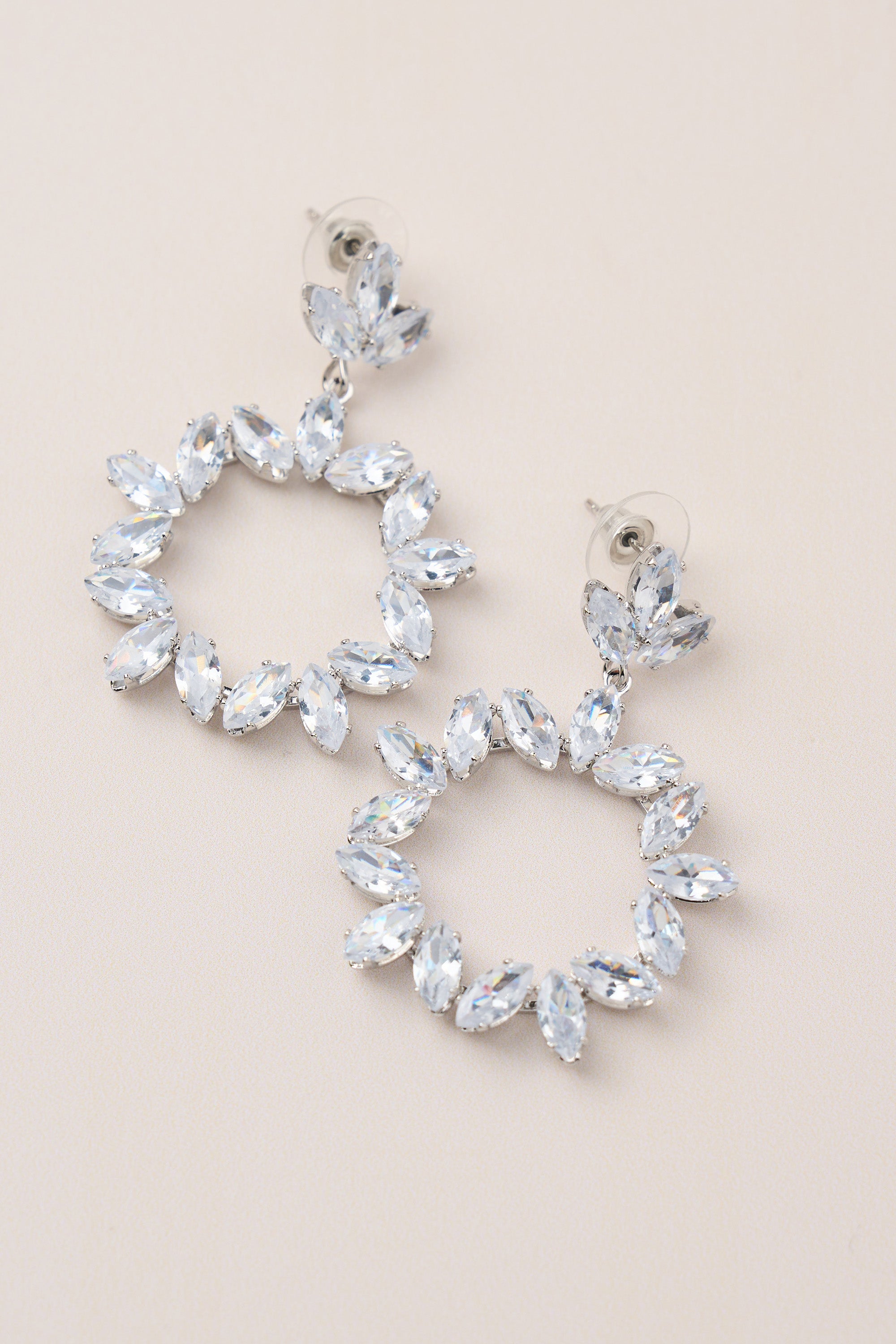 Diamond Stone Special Design Dangle Earrings