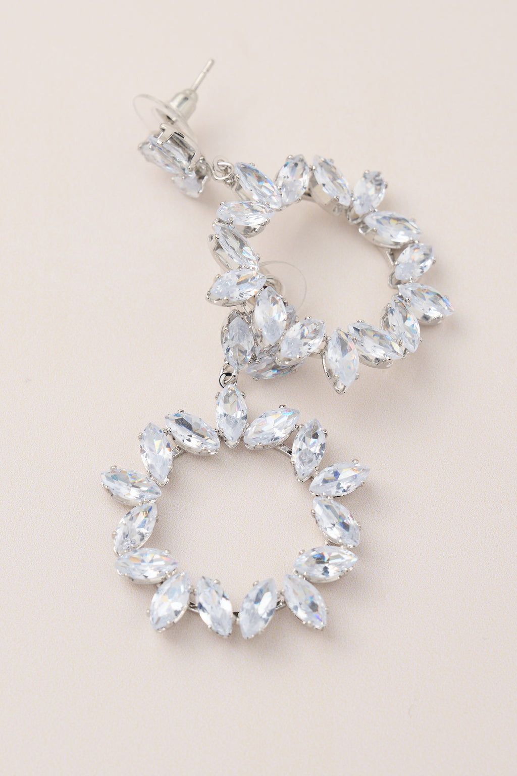 Diamond Stone Special Design Dangle Earrings