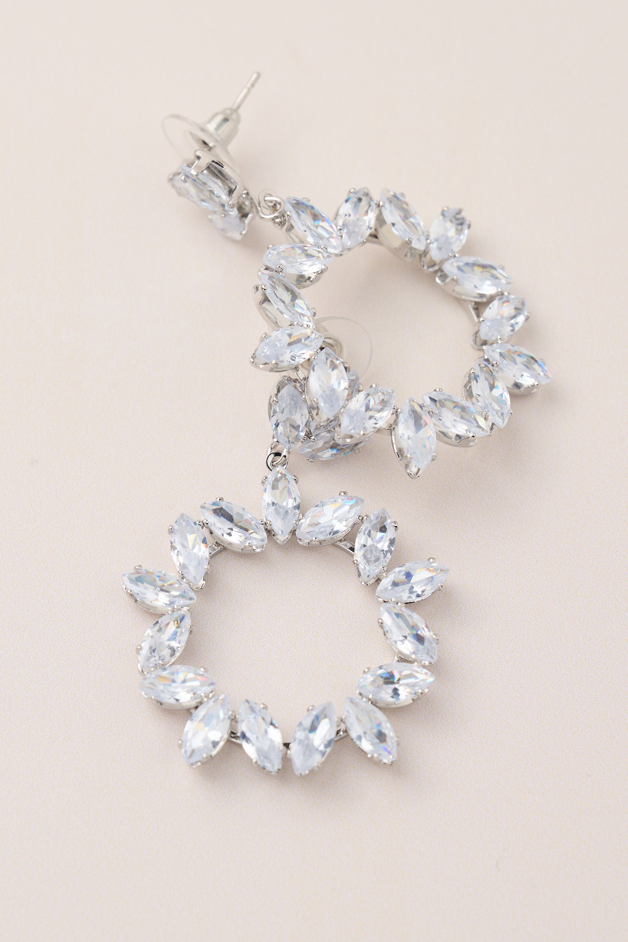 Diamond Stone Special Design Dangle Earrings