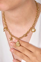 Çelik Deniz Kabuğu Kolye