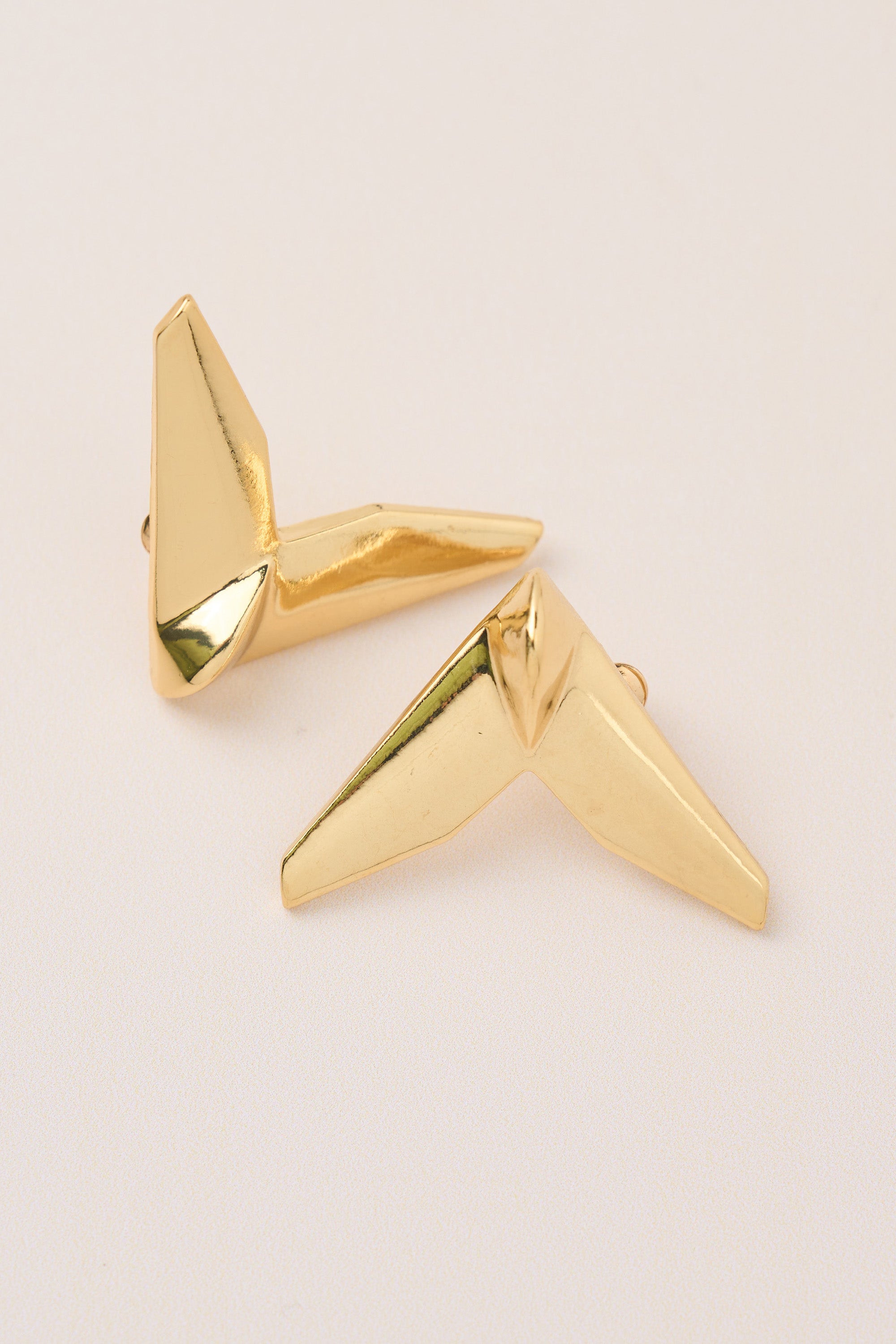 Geometric V Earring