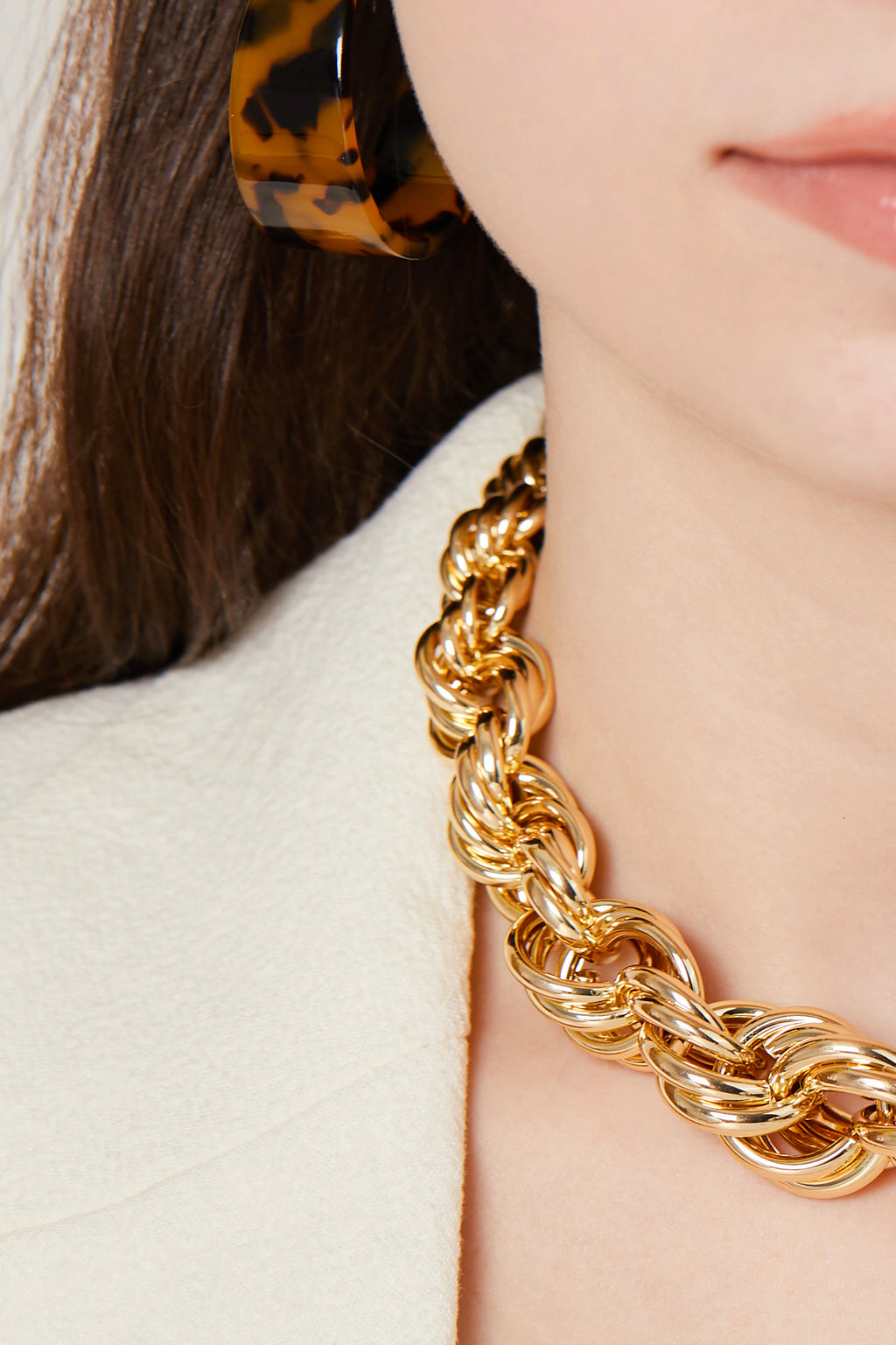 Gold Plated Margin Necklace