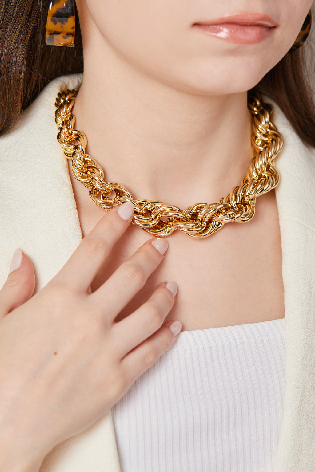 Gold Plated Margin Necklace