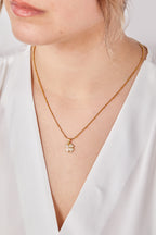 22 Ayar Altın Kaplama Tasarım Yonca Kolye