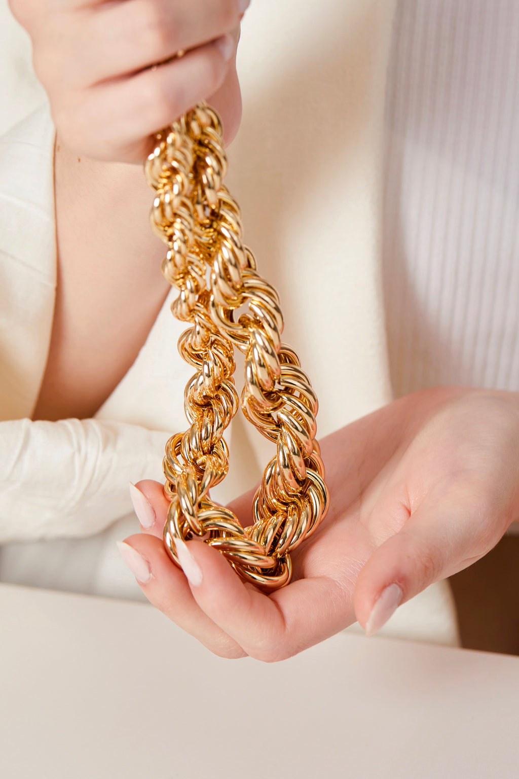 Gold Plated Margin Necklace
