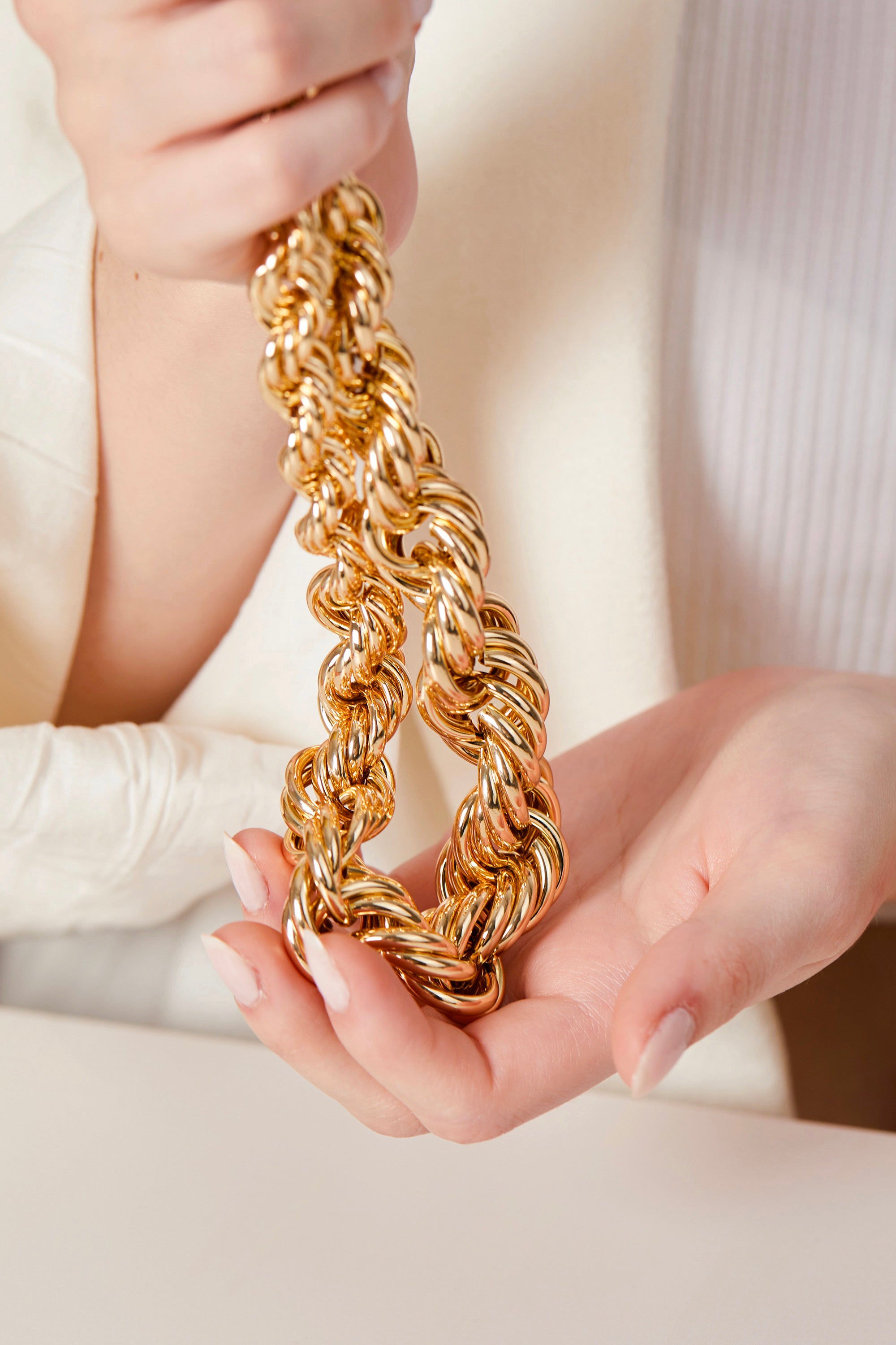 Gold Plated Margin Necklace