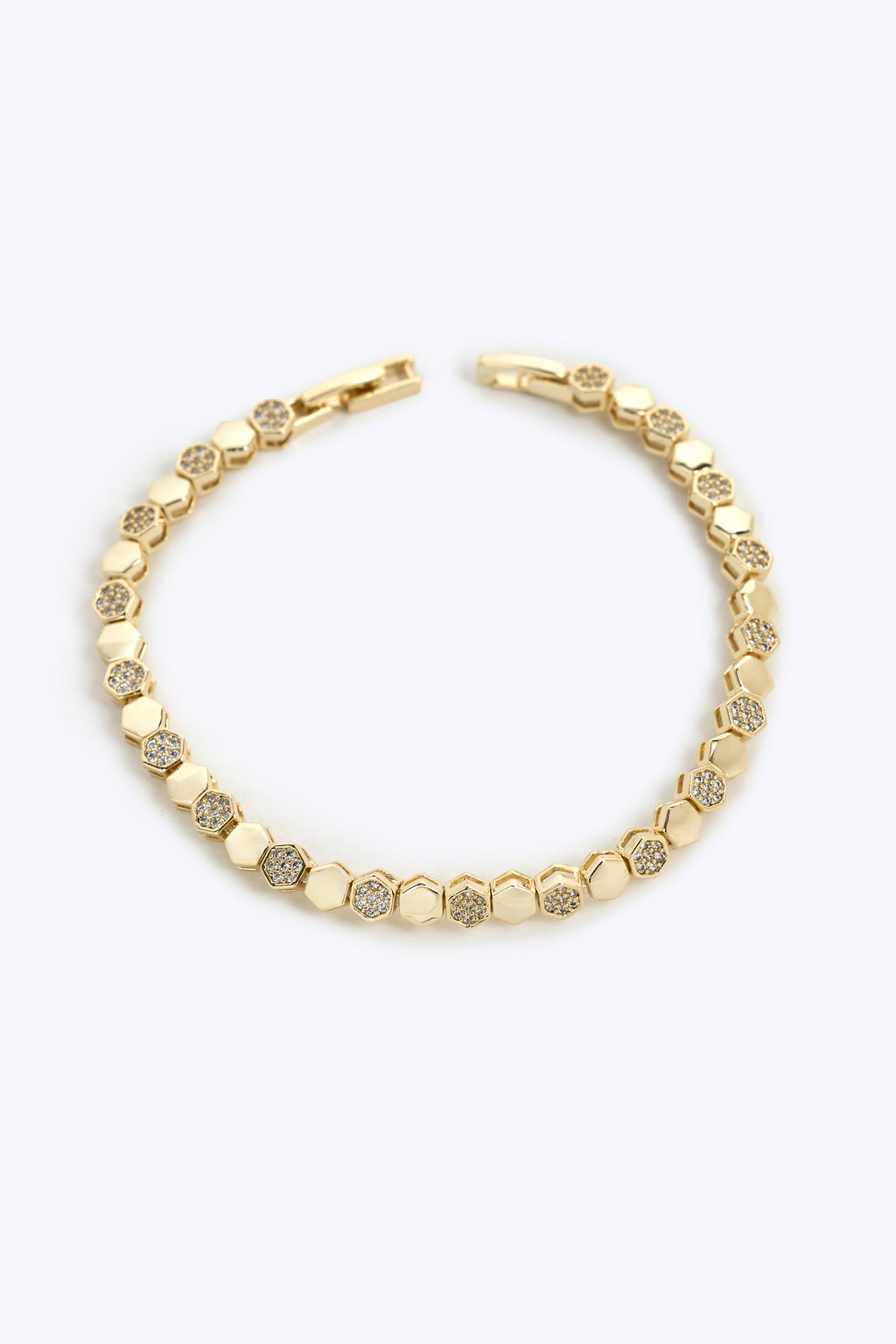 Altın Kaplama Altıgen Bileklik