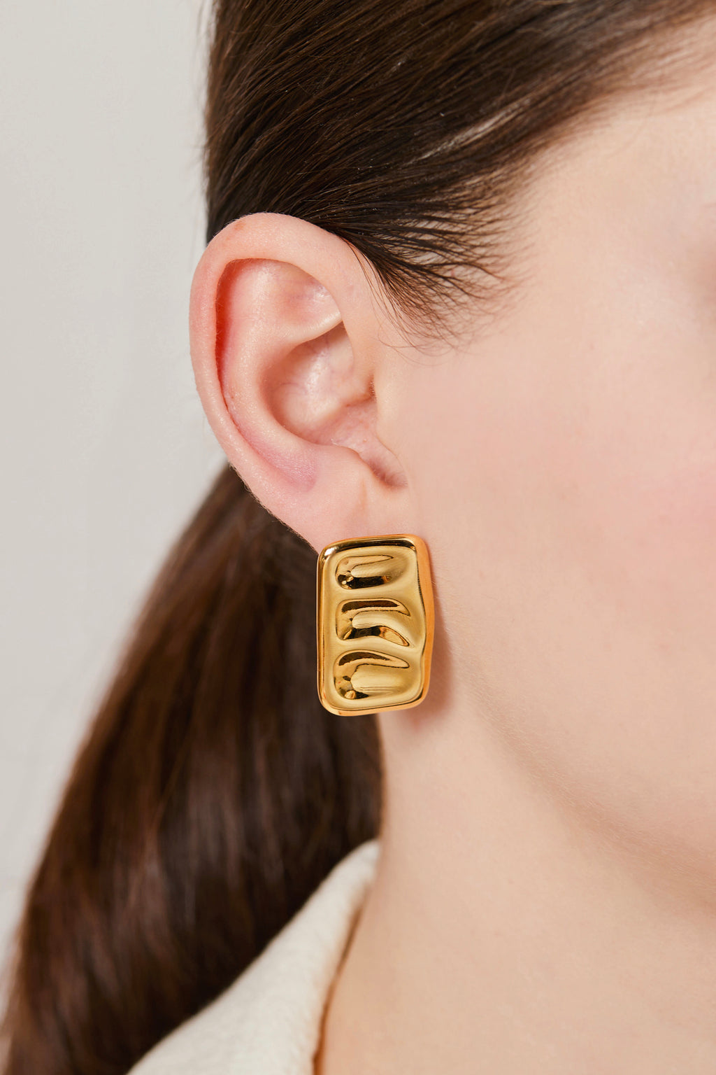 Steel Modern Earring