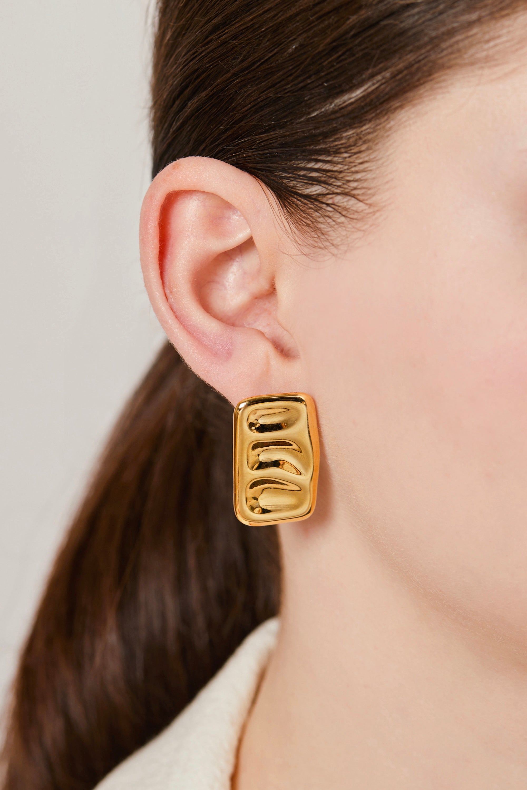 Steel Modern Earring