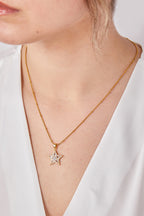 22 Ayar Altın Kaplama Yıldız Kolye