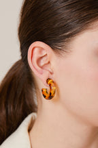 Leopar Desen Küpe