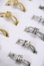 Taşlı Halkalı Yüzük Silver