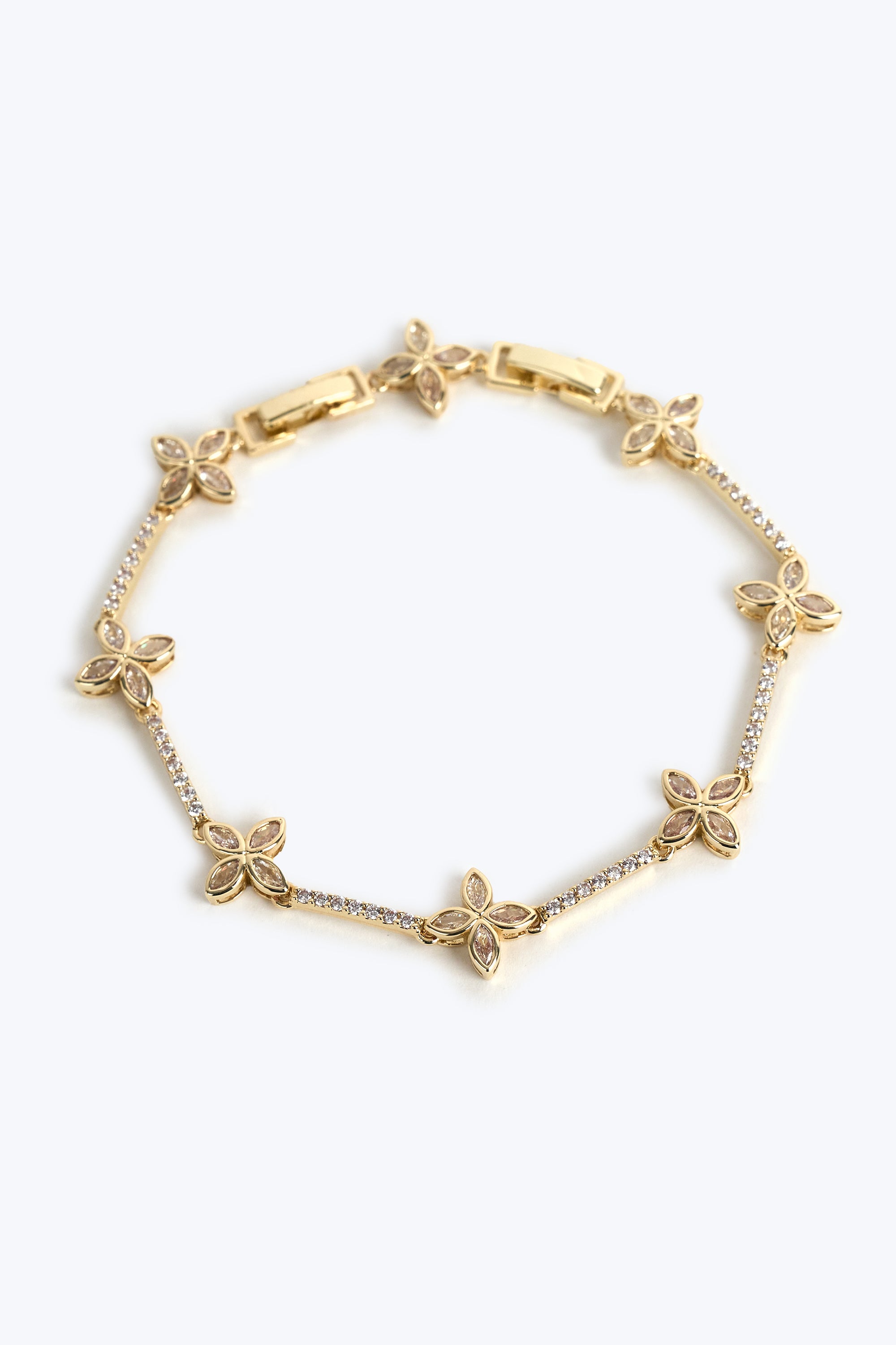 VIP Altın Kaplama Çiçek Bileklik