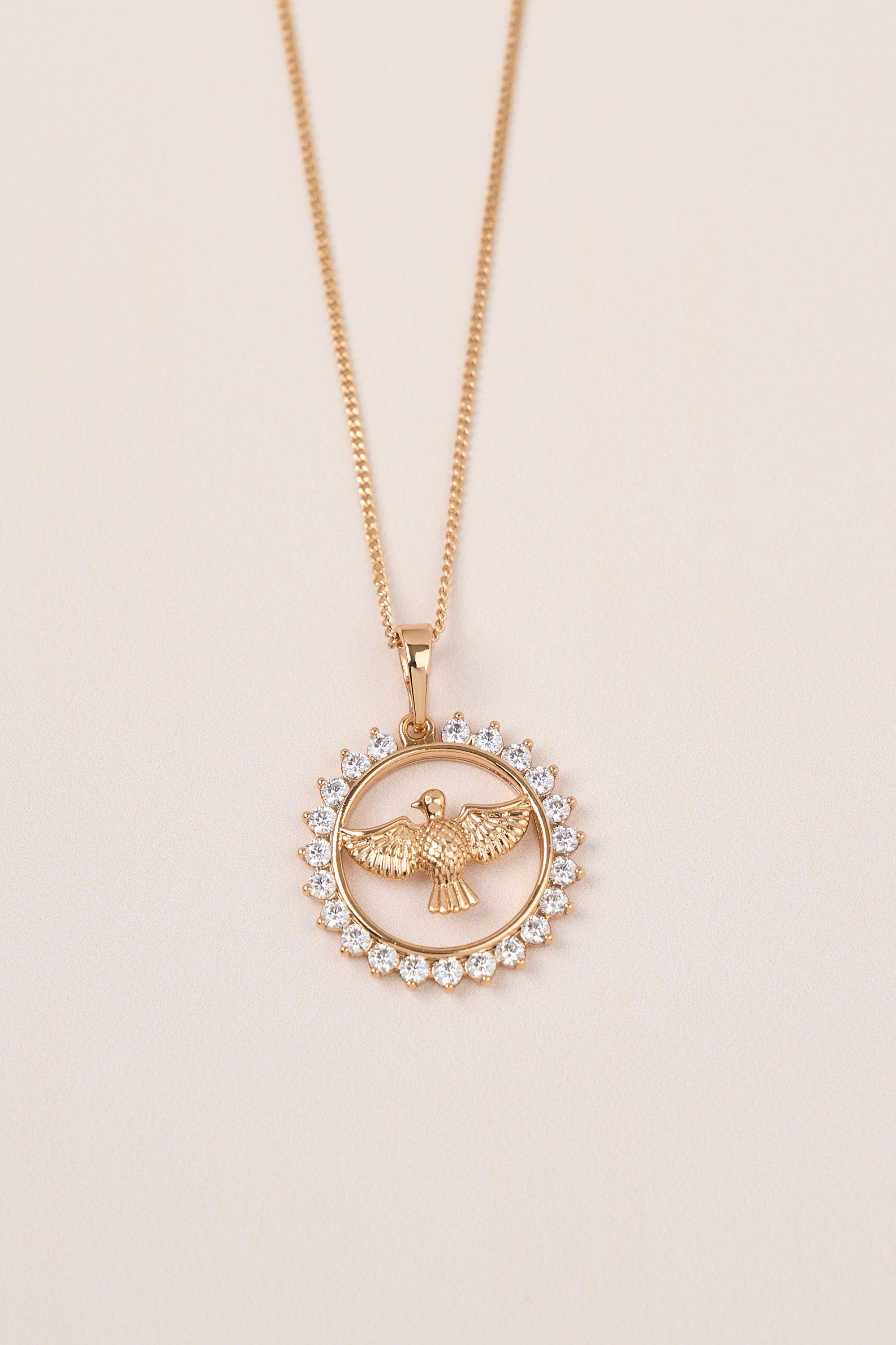 Xuping Zircon Mockingbird Necklace