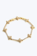 VIP Altın Kaplama Çiçek Bileklik