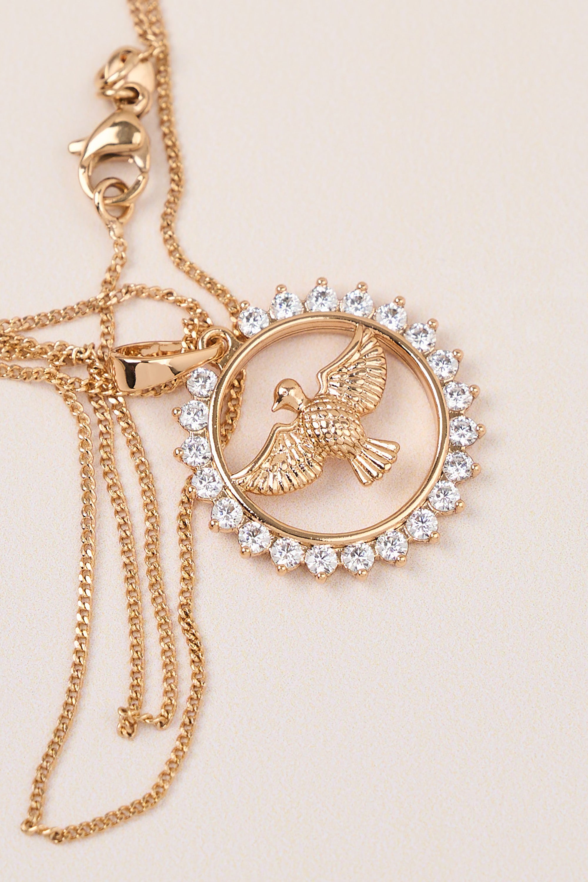 Xuping Zircon Mockingbird Necklace