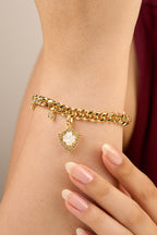 14K Altın Kaplama Kalın Zincir Giza Bileklik