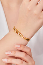 22K Altın Kaplama Özel Tasarım Kelepçe Gold