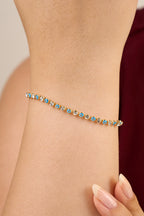 Altın Kaplama Taşlı Boncuklu Bileklik