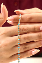 Altın Kaplama Taşlı Boncuklu Bileklik