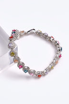 VIP Renkli Taşlı Kalpli Bileklik