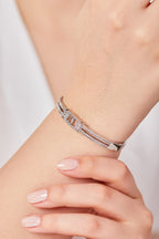 22K Altın Kaplama Özel Tasarım Kelepçe Silver