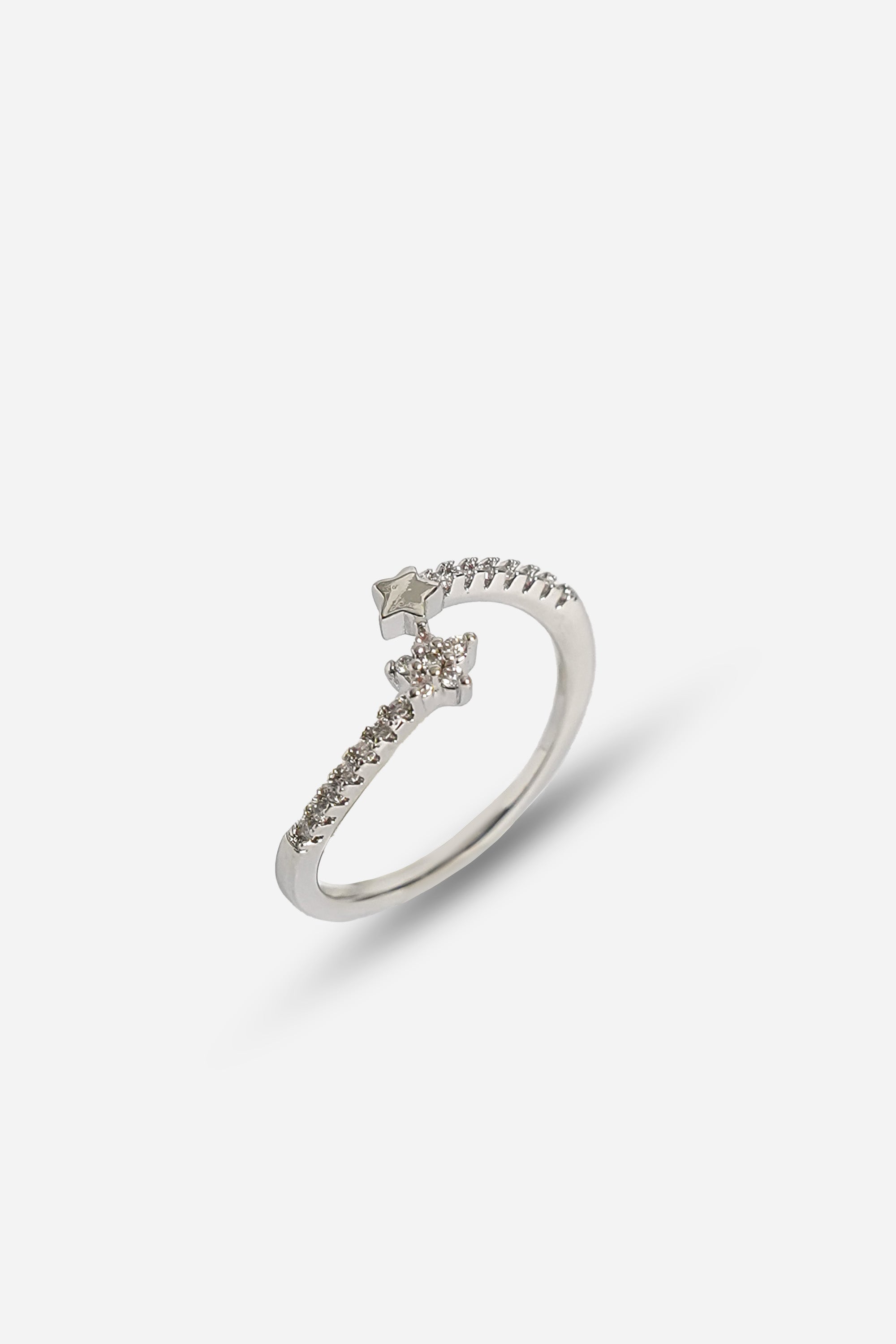 Serçe Parmak Star Yüzük Silver