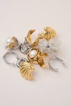 Steel Oyster Earring