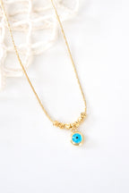 Nazar Boncuklu Altın Kaplama Kolye