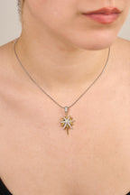 Çelik Kuzey Yıldızı Kolye